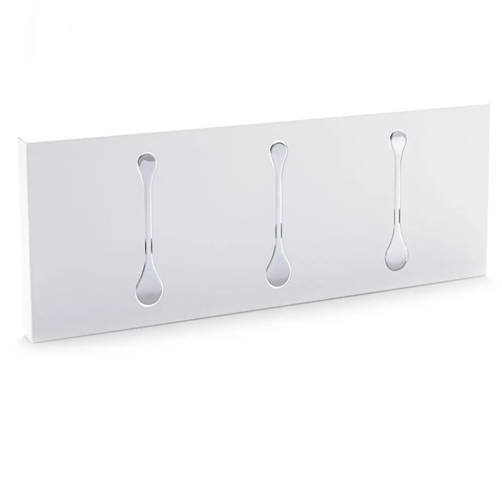Appendiabiti a muro in metallo Evan 3 White