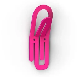 10 appendiabiti da parete a forma di graffetta Clip