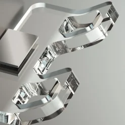 Appendiabiti da parete in plexiglass Casper Two