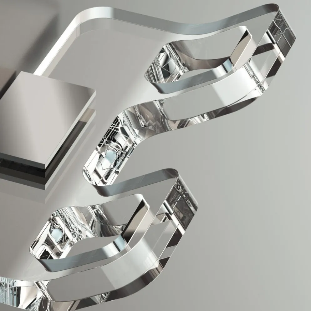 Appendiabiti da parete in plexiglass Casper Two