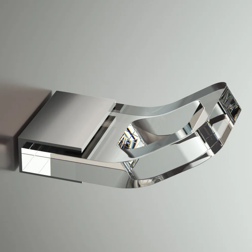 Appendiabiti da parete in plexiglass Casper One