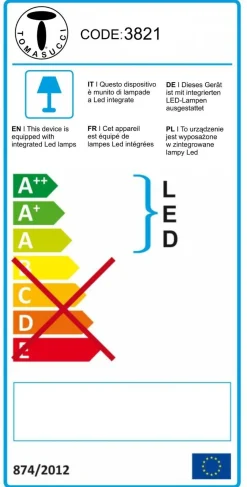 Applique da parete a LED in alluminio Rockin