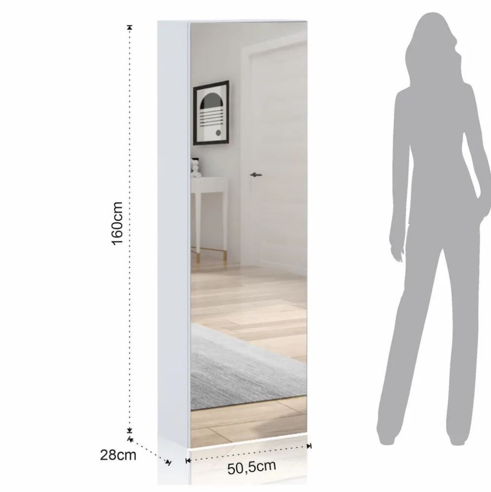 Armadio guardaroba ingresso con specchio Keris B