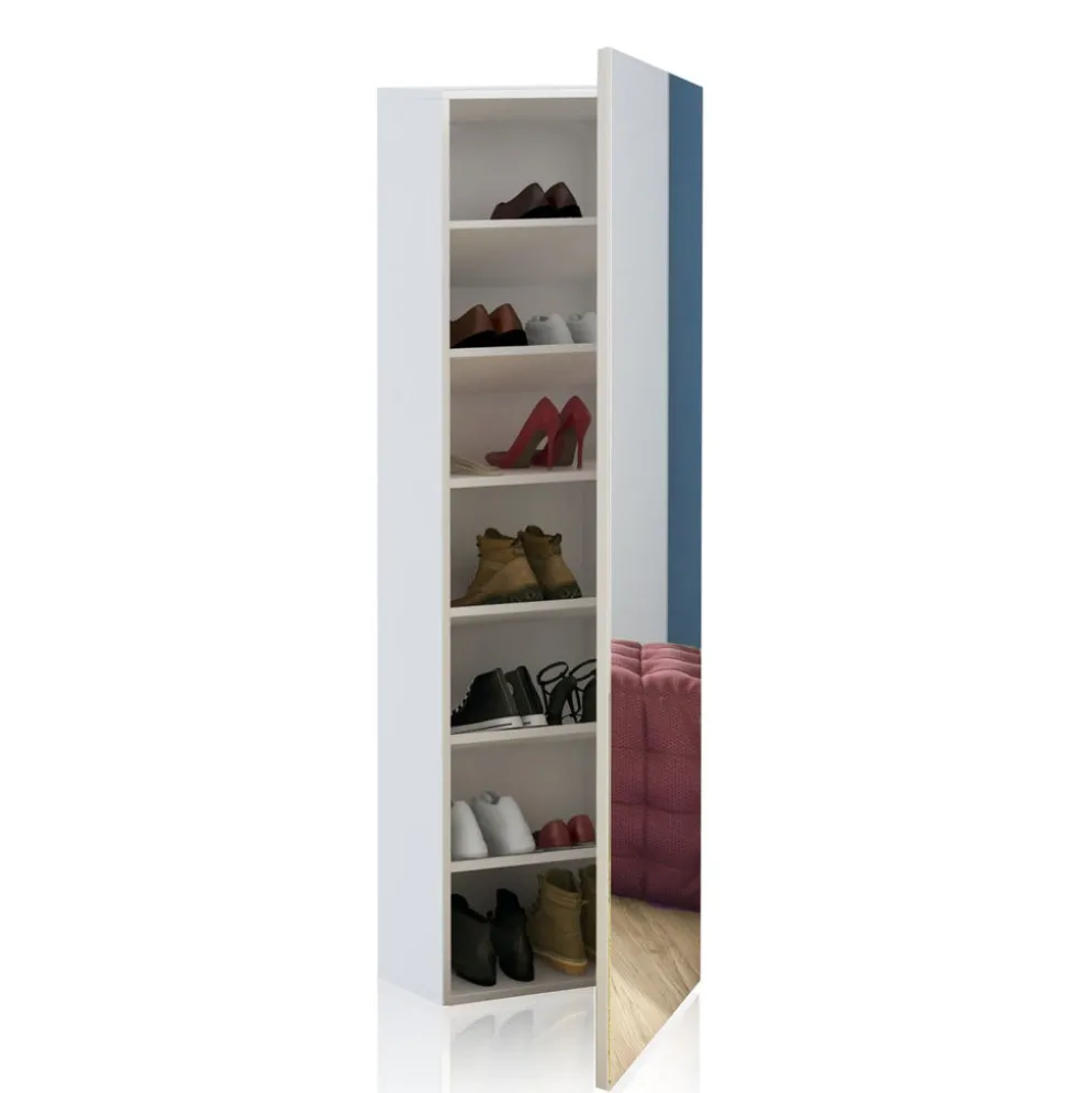 Armadio guardaroba ingresso con specchio Keris B