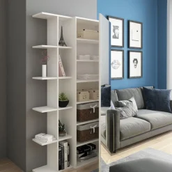 Armadio guardaroba per ingresso con libreria Keris