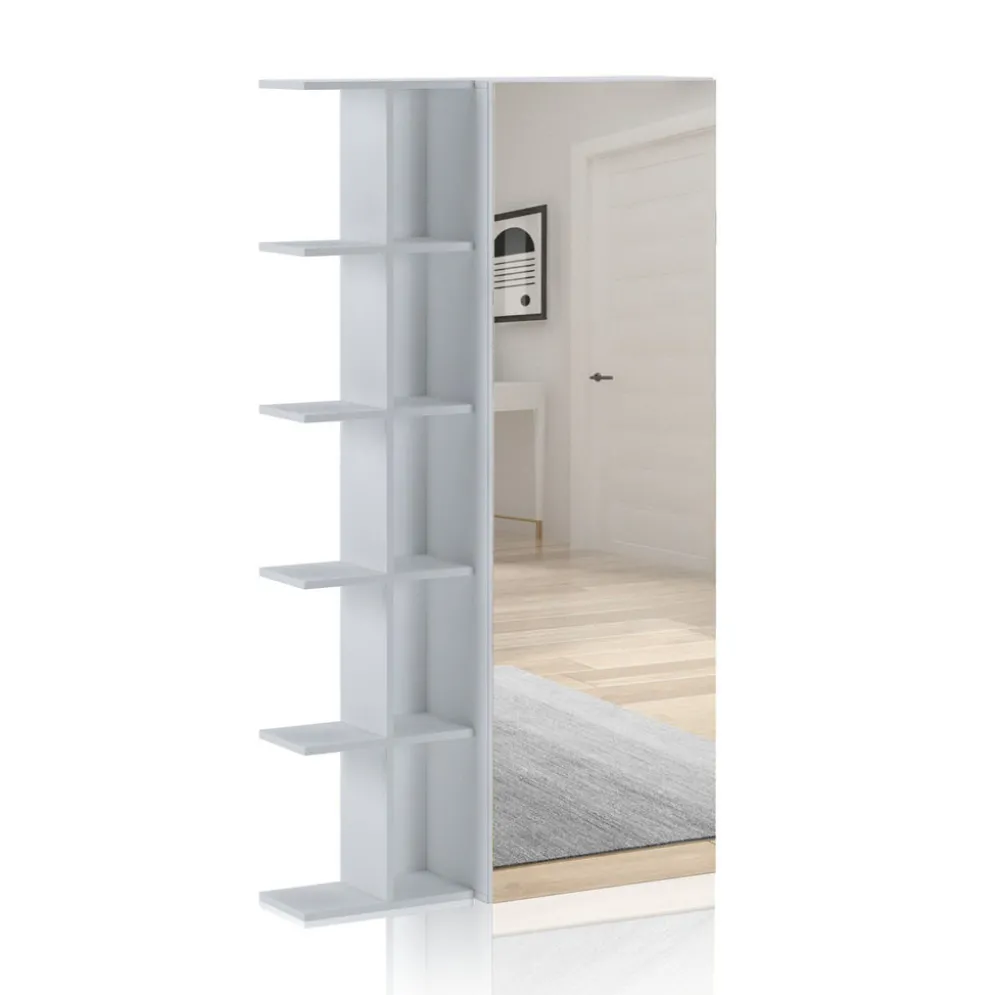 Armadio guardaroba per ingresso con libreria Keris