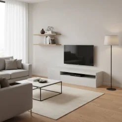 Base porta TV Bandol White