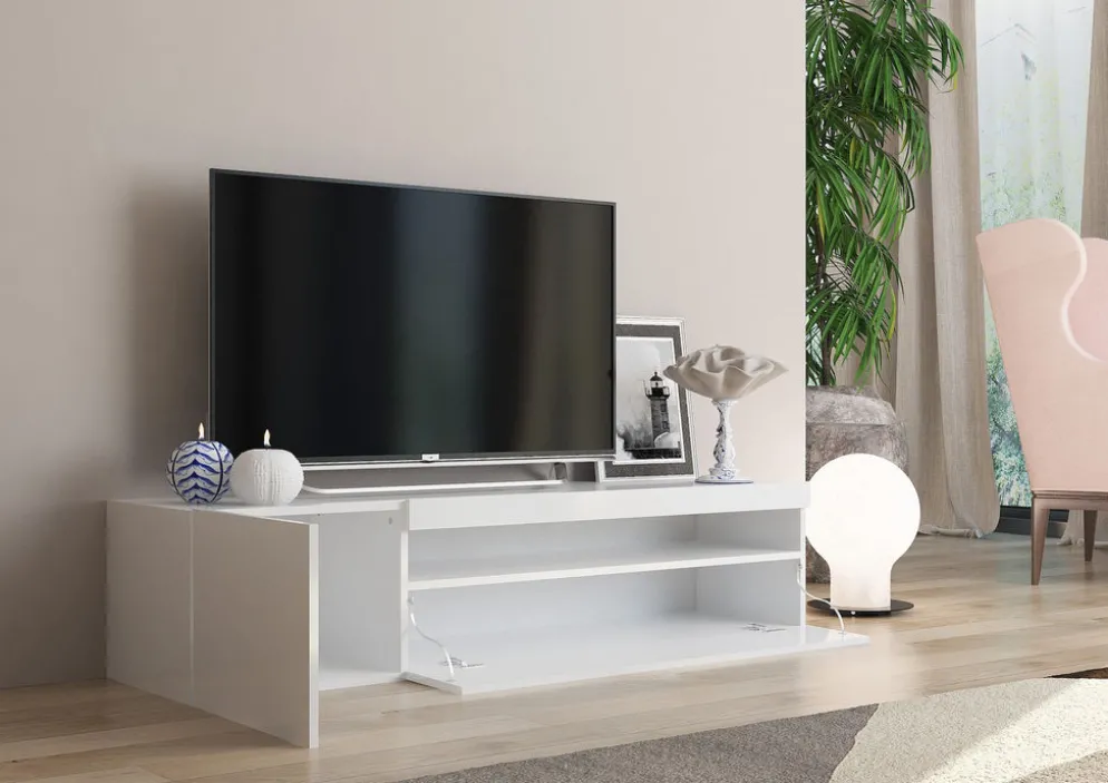 Base porta TV Bandol White