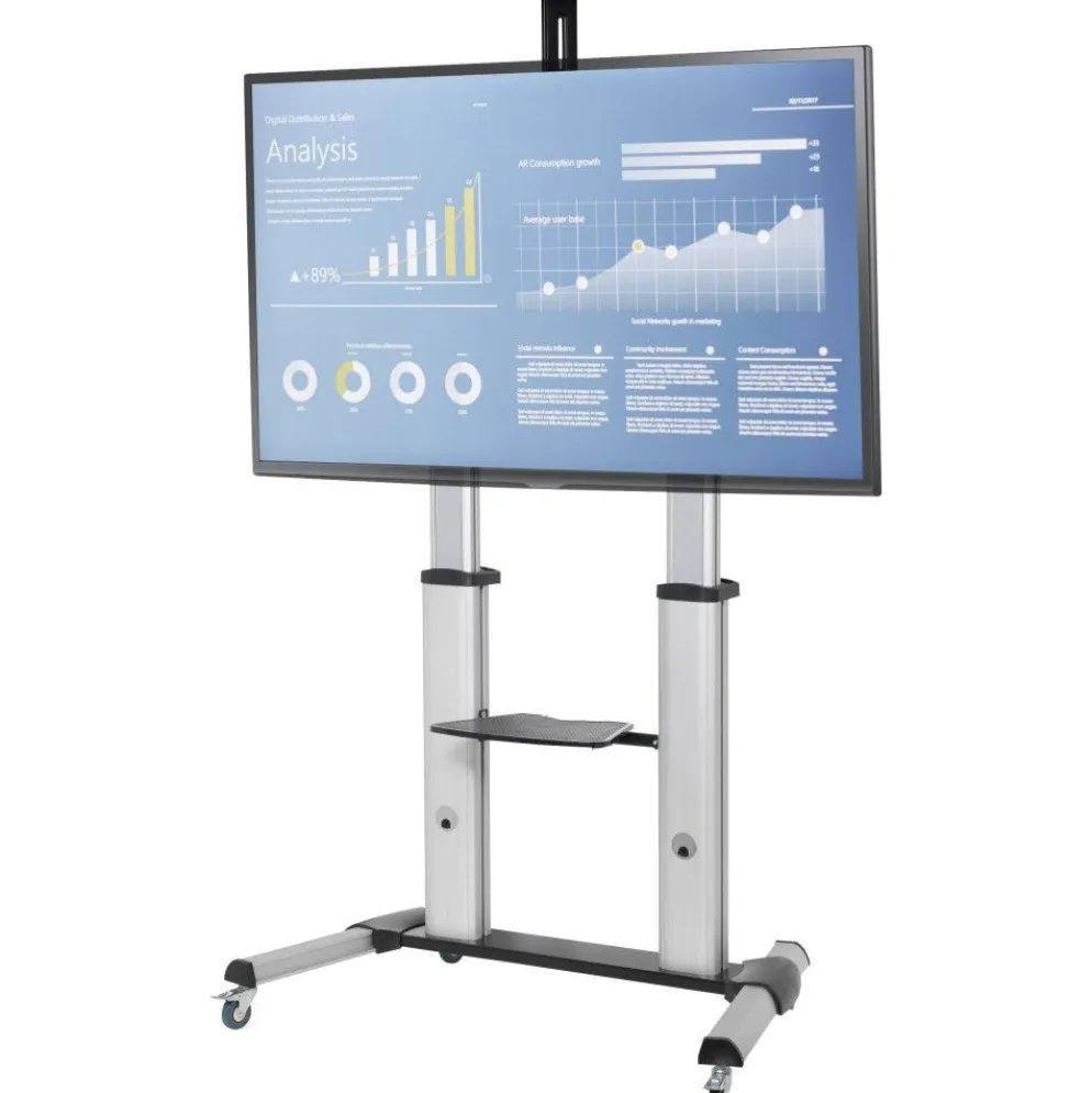 Carrello porta TV grandi dimensioni 60" - 100" Fabian