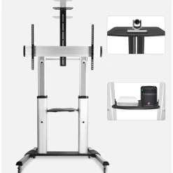 Carrello porta TV grandi dimensioni 60" - 100" Fabian
