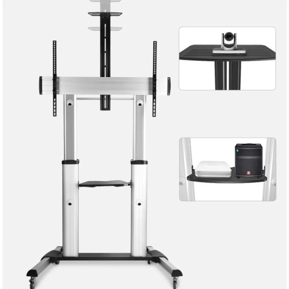 Carrello porta TV grandi dimensioni 60" - 100" Fabian