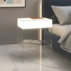 Comodino con luce LED Anita