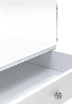 Comodino moderno Almada in plexiglass trasparente