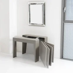 Consolle allungabile Glen in acciaio e laminato