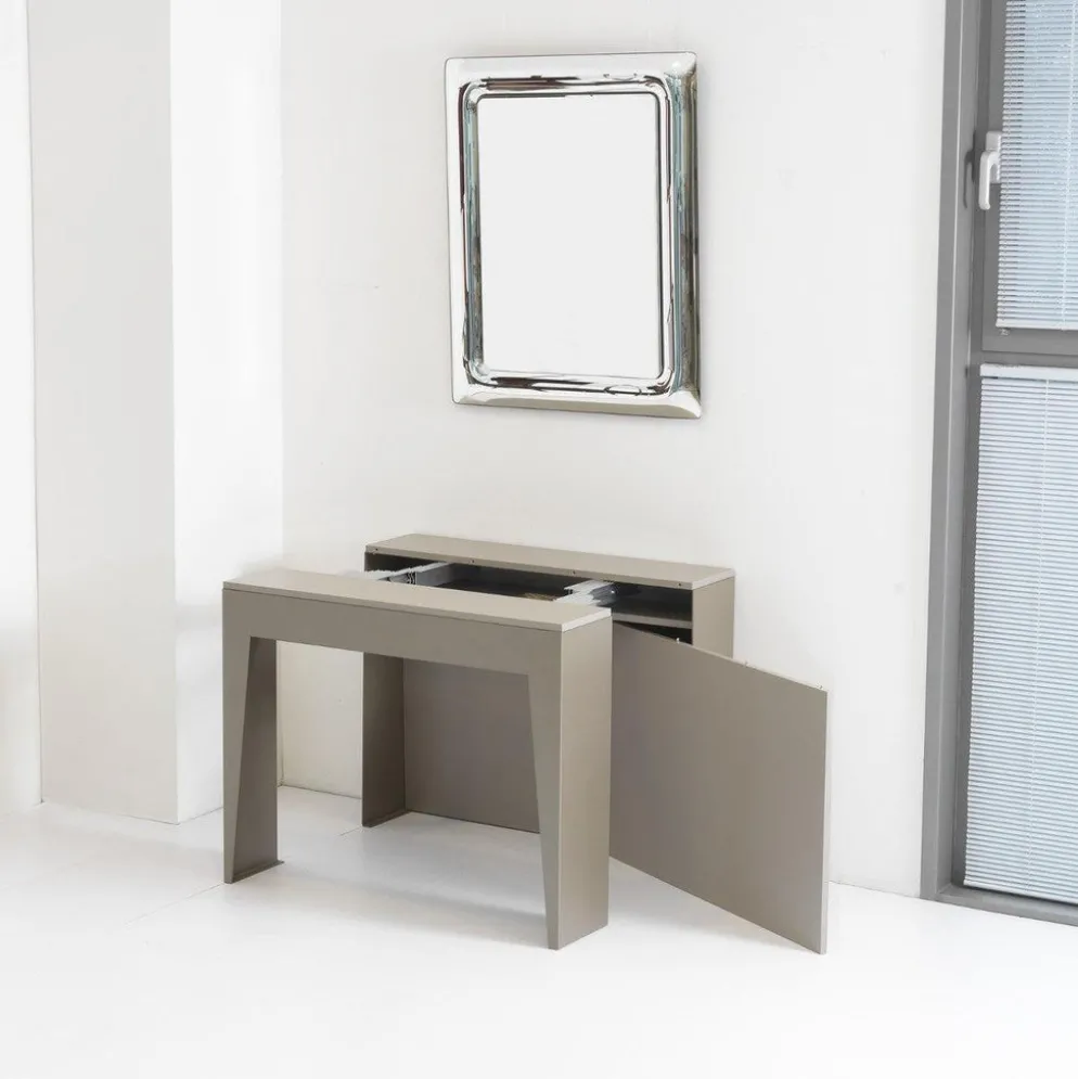 Consolle allungabile Glen in acciaio e laminato