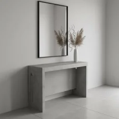 Consolle allungabile Helge con allunghe integrate