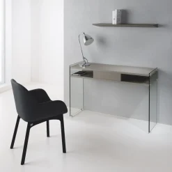 Consolle ingresso Jenny in vetro e laminato 120 x 75 cm