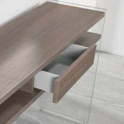 Consolle ingresso Jenny in vetro e laminato 120 x 75 cm