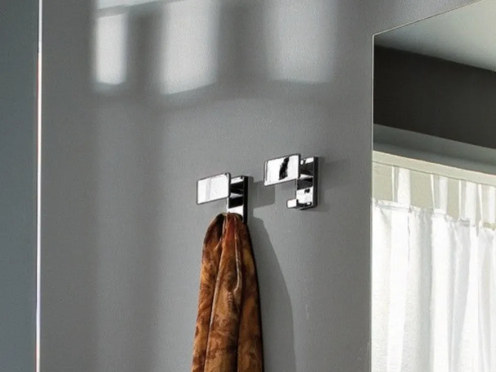Coppia attaccapanni design in metallo Grace