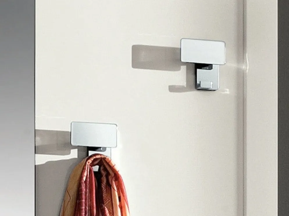 Coppia attaccapanni design in metallo Grace