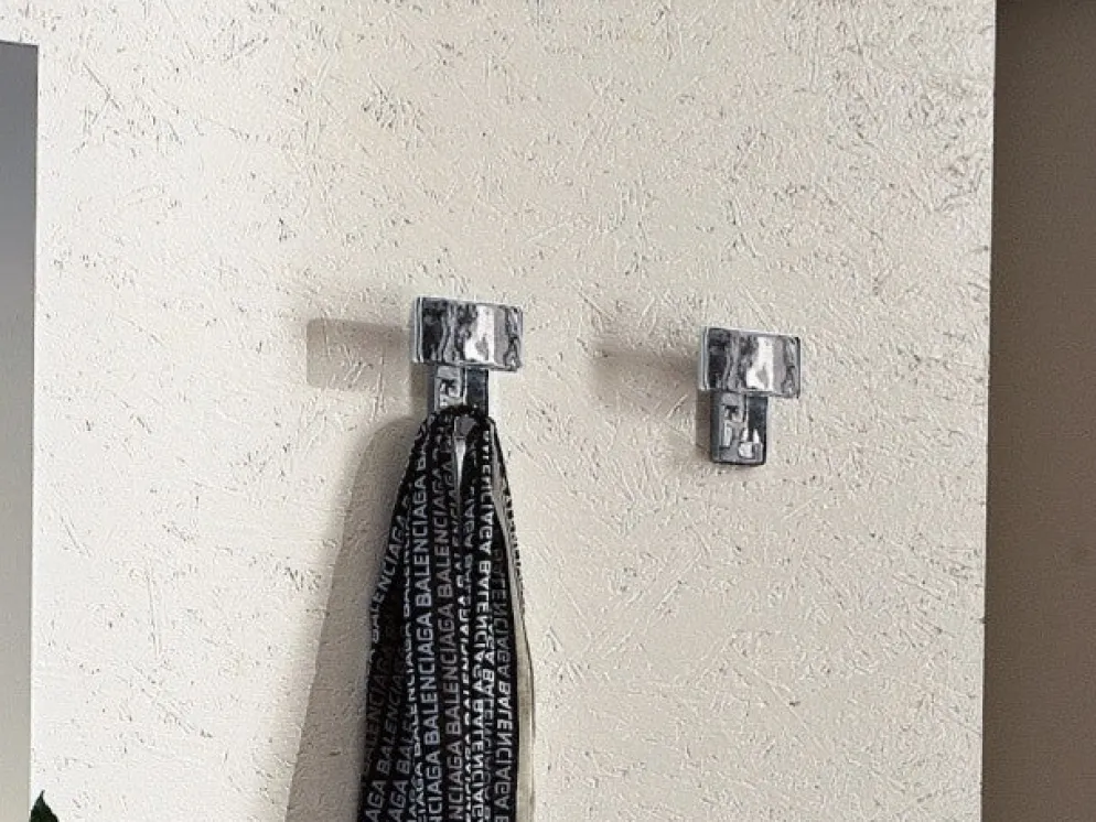 Coppia attaccapanni design in metallo Grace