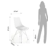 Coppia sedie da cucina Kirby White