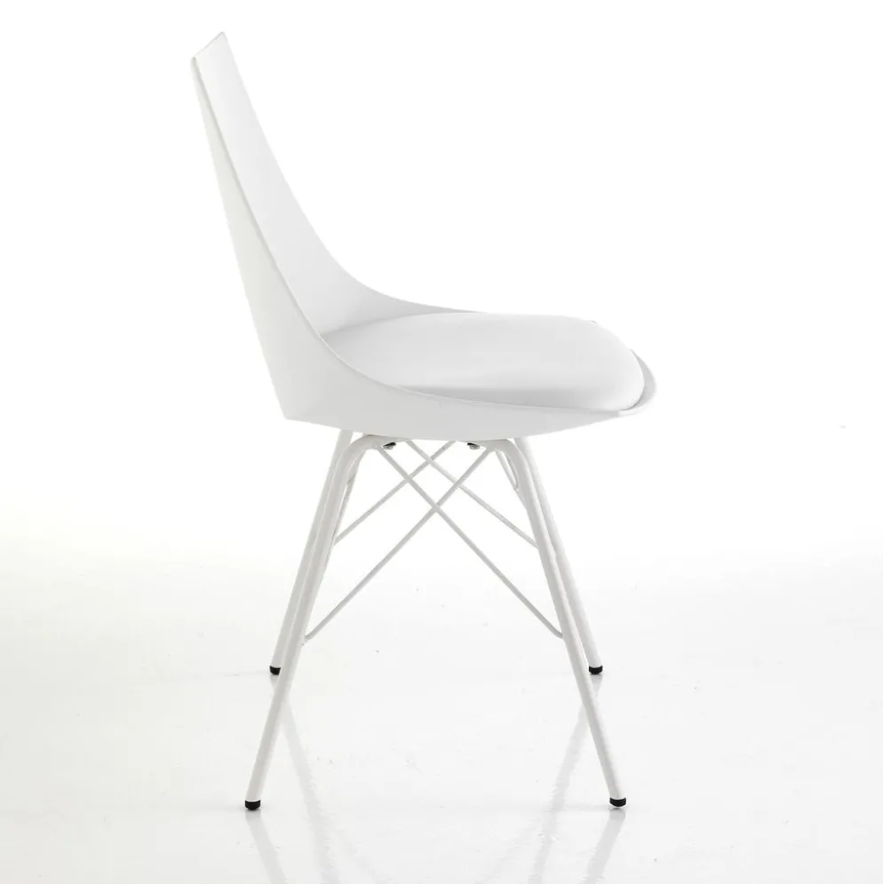 Coppia sedie da cucina Kirby White