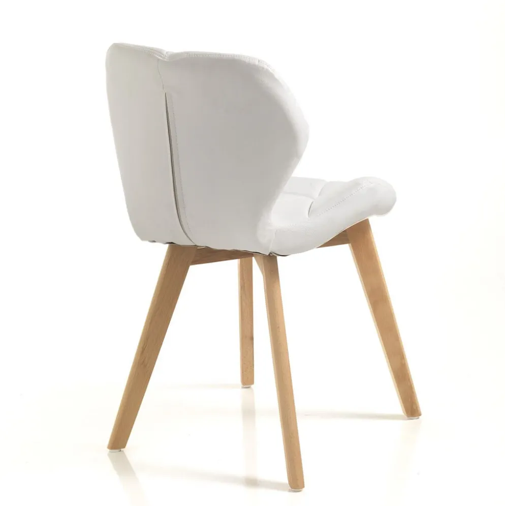 Coppia sedie imbottite Eleanor White