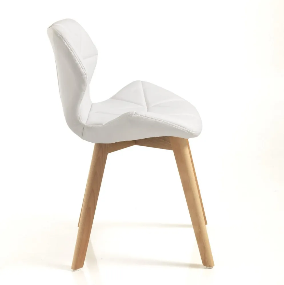 Coppia sedie imbottite Eleanor White