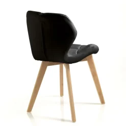 Coppia sedie imbottite Eleanor Black