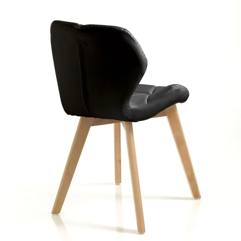 Coppia sedie imbottite Eleanor Black