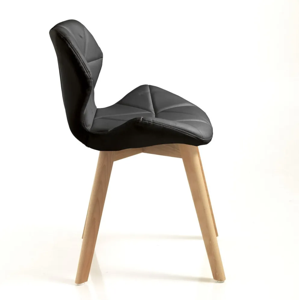Coppia sedie imbottite Eleanor Black