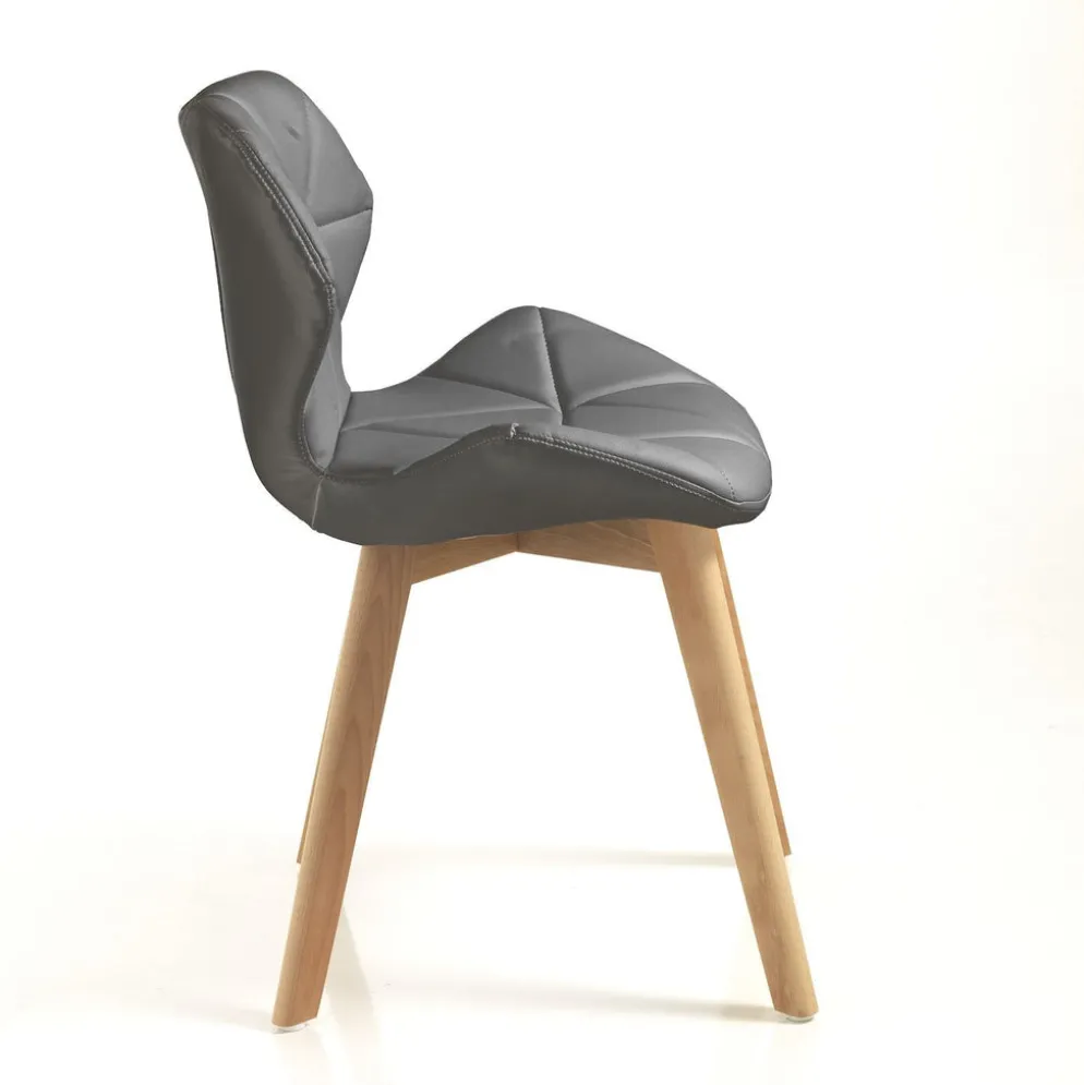 Coppia sedie imbottite Eleanor Grey
