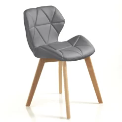 Coppia sedie imbottite Eleanor Grey