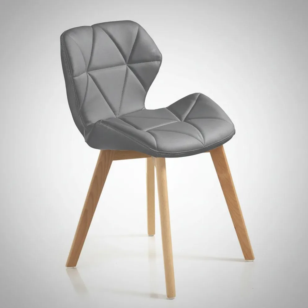 Coppia sedie imbottite Eleanor Grey