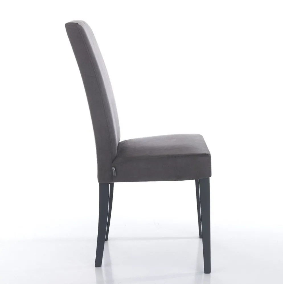 Coppia sedie imbottite Vona Grey