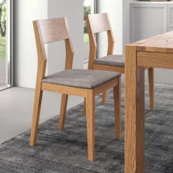 Coppia sedie in legno massello Eldan