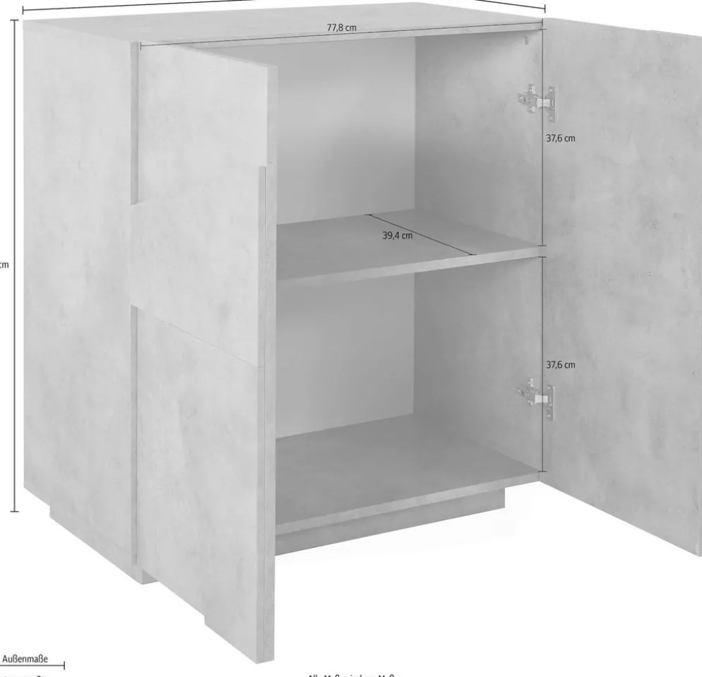 Credenza cucina Taylor 2A Cement