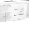 Credenza moderna Annabel 4A/3C Slate