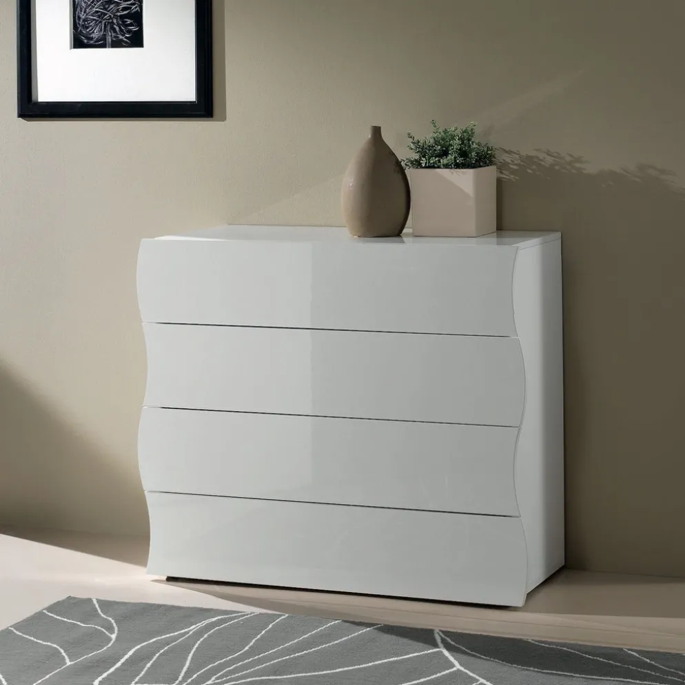 Credenza moderna con 4 cassetti Surf D