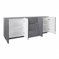Credenza moderna Taylor 4A/3C Slate