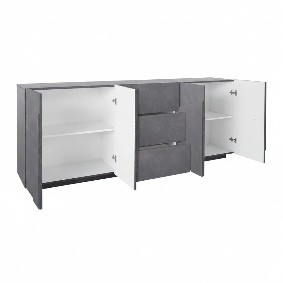 Credenza moderna Taylor 4A/3C Slate