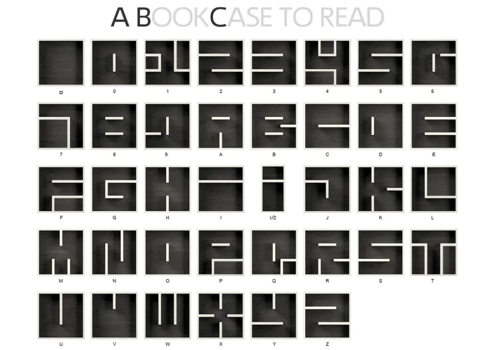 Cubo da parete per libreria ABC Bookcase