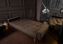 Divanetto letto una piazza e mezza Dublexo con braccioli