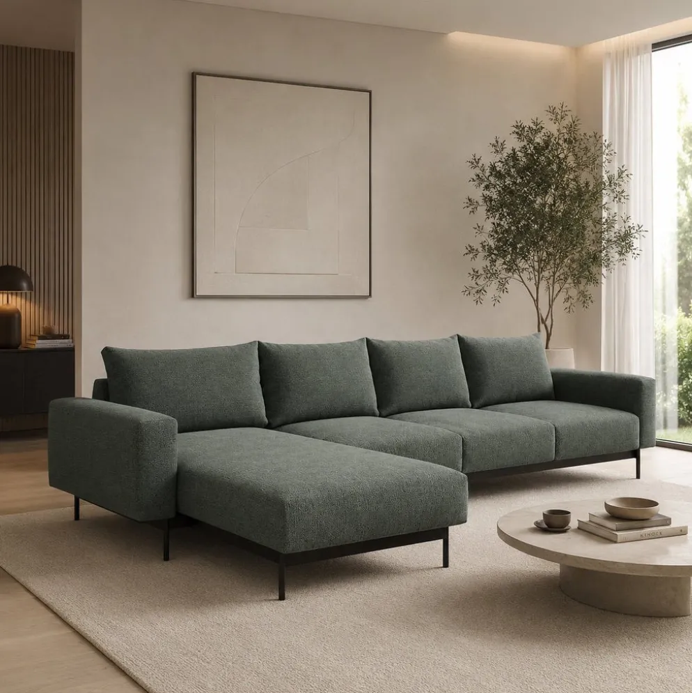 Divano con chaise longue Arthon B3