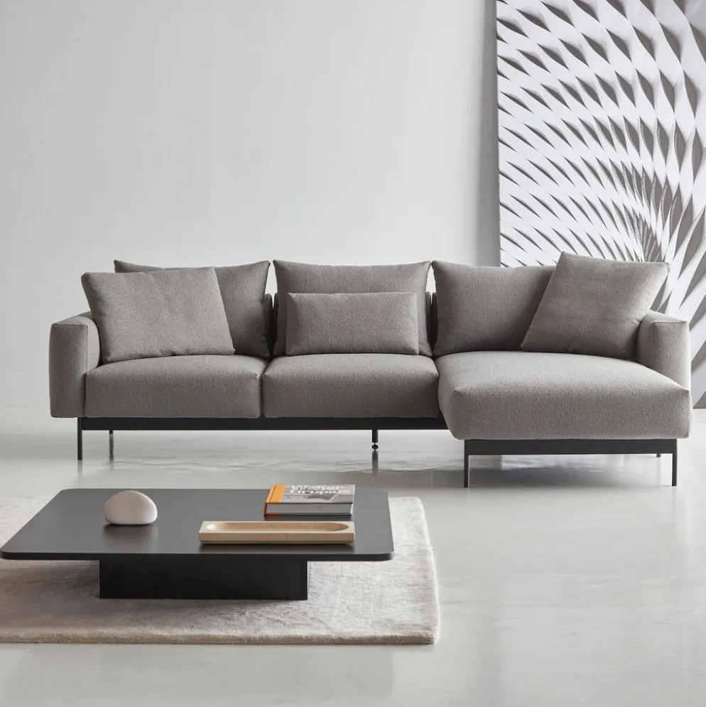Divano con chaise longue Arthon B2