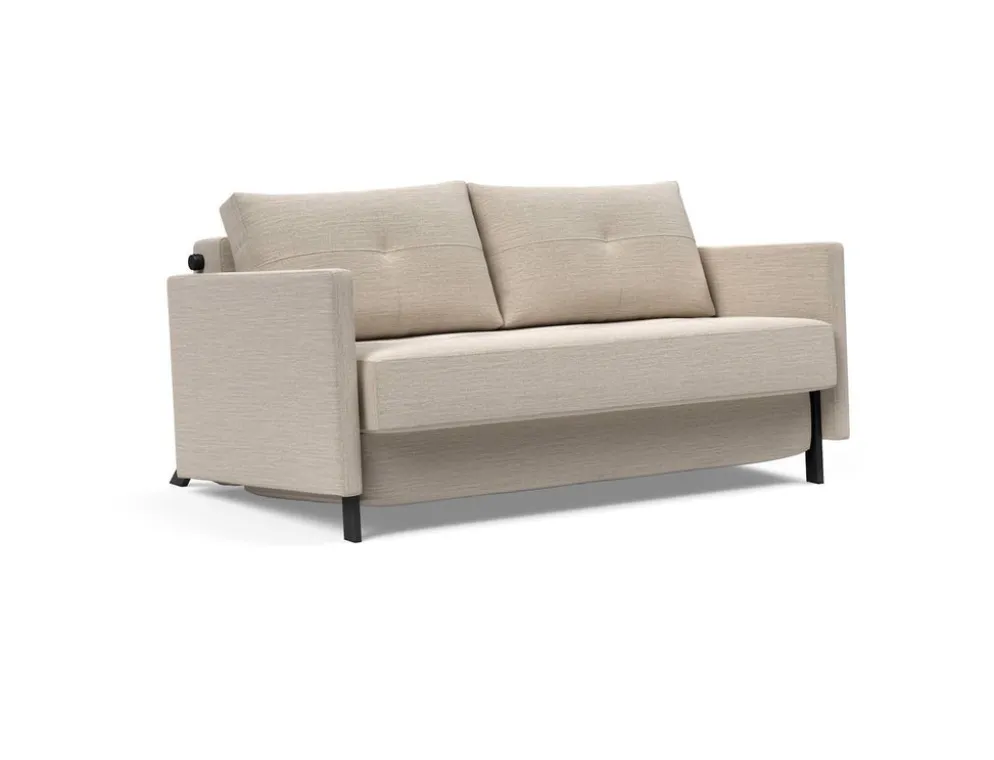 Divano letto estraibile Cubed Arm 140 con braccioli