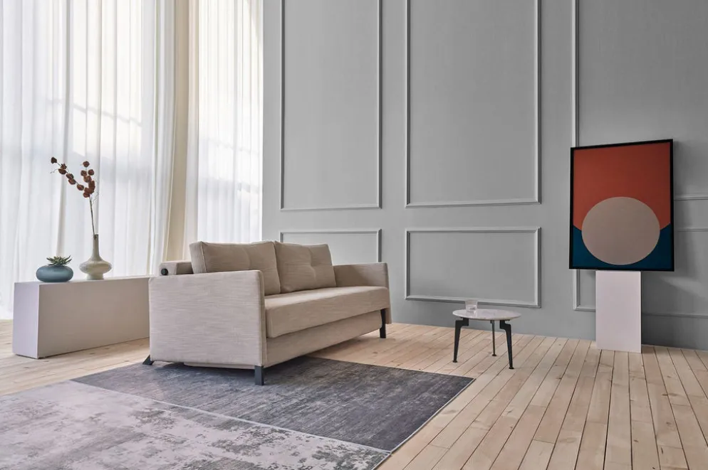 Divano letto estraibile Cubed Arm 140 con braccioli