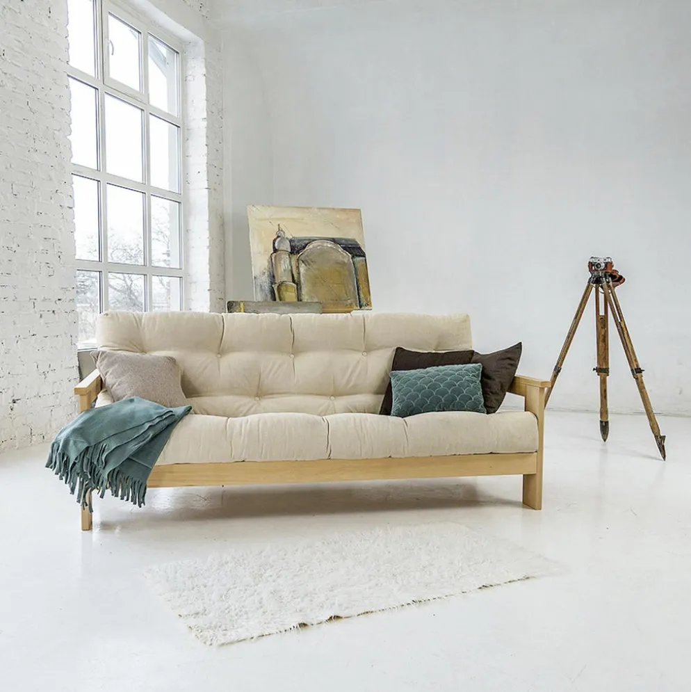 Divano letto in legno massello Kolari