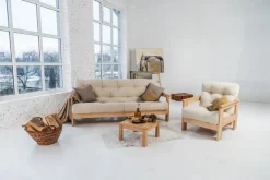 Divano letto in legno massello Kolari